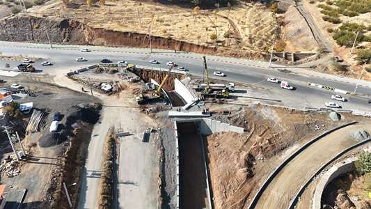 پایان انتظار ترافیکی مردم سنندج؛ پروژه زیرگذر تکیه و چمن به زودی افتتاح می‌شود